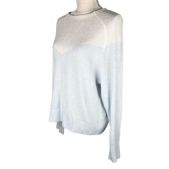 Express Sweater Baby Blue White Super Soft Large New - Picture 6 of 9